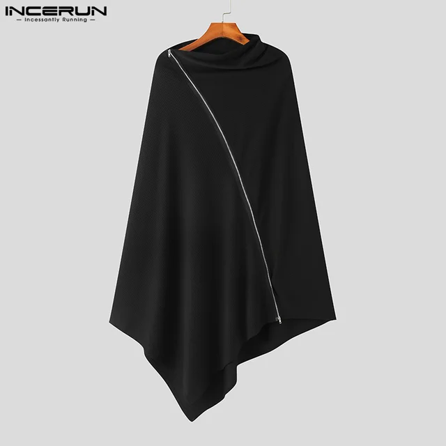 INCERUN 남성용 망토 코트