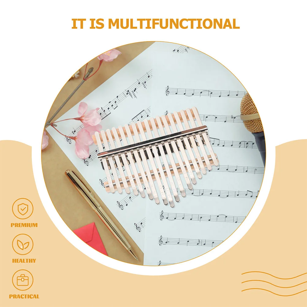 2 Set Thumb Piano Accessories Kit DIY Thumb Piano Parts with 8 Keys for Beginners for Home and School Musical Instruments