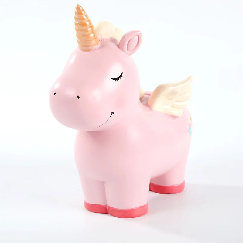 Unicorn Piggy Bank Only Enter But Cannot Exit Creative Boys Girls Piggy Banks Decorative Ornaments for Children