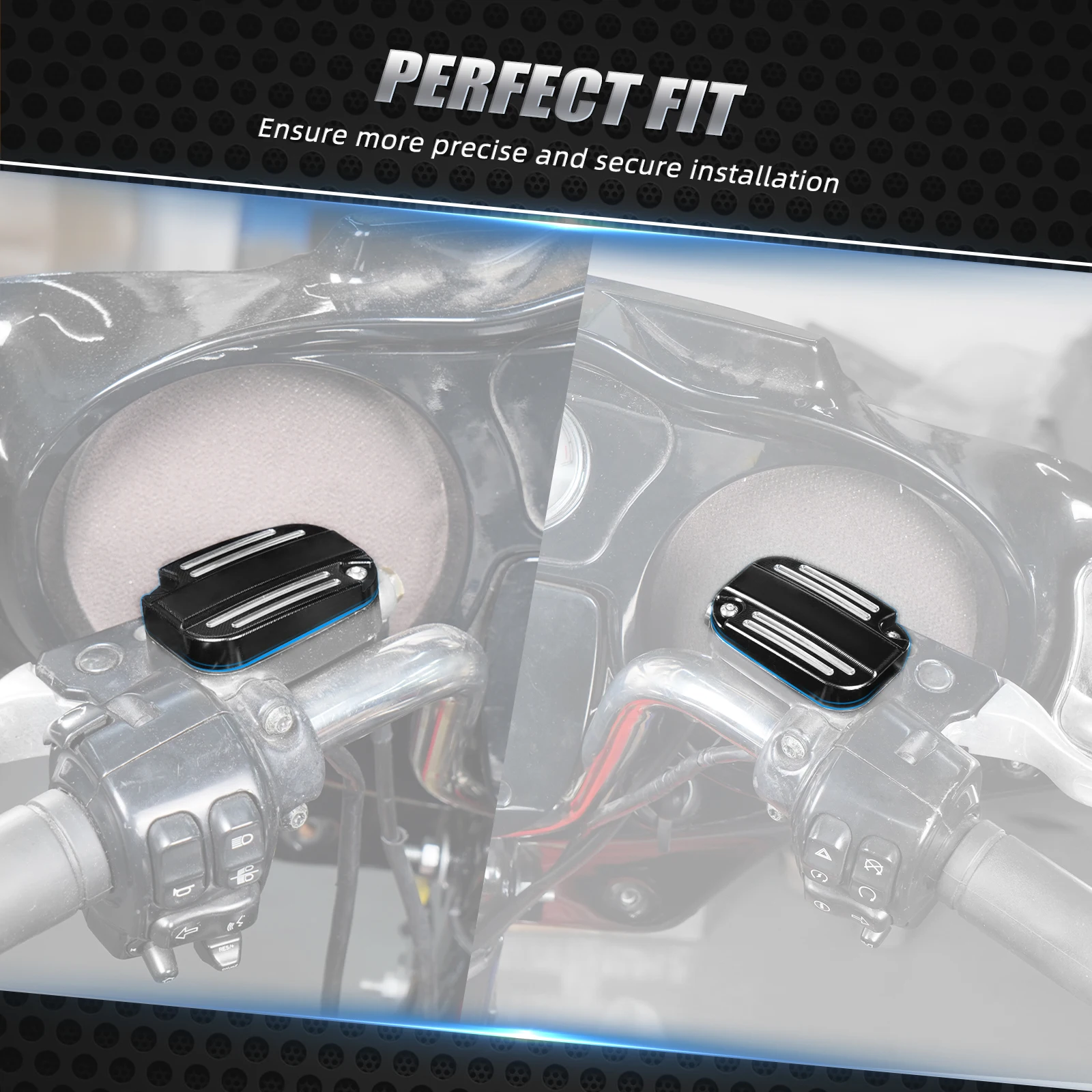 Vordere Bremskupplungs-Hauptzylinderabdeckung für Harley Street Glide Road Glide/Special 18–20 Road King Electra Glide Ultra Limited – Detail 14