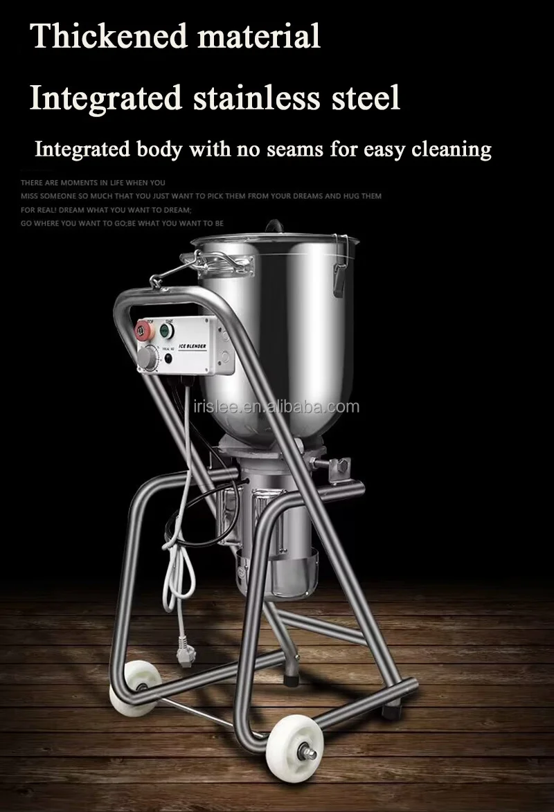 Electric Ice Crusher Smoothie Ice Block Breaking Grinder Machine Commercial Ice Slush Sand Maker