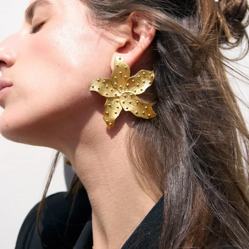 Pendientes De Flor Con Colgantes - Plateado - MUJER | H&M ES
