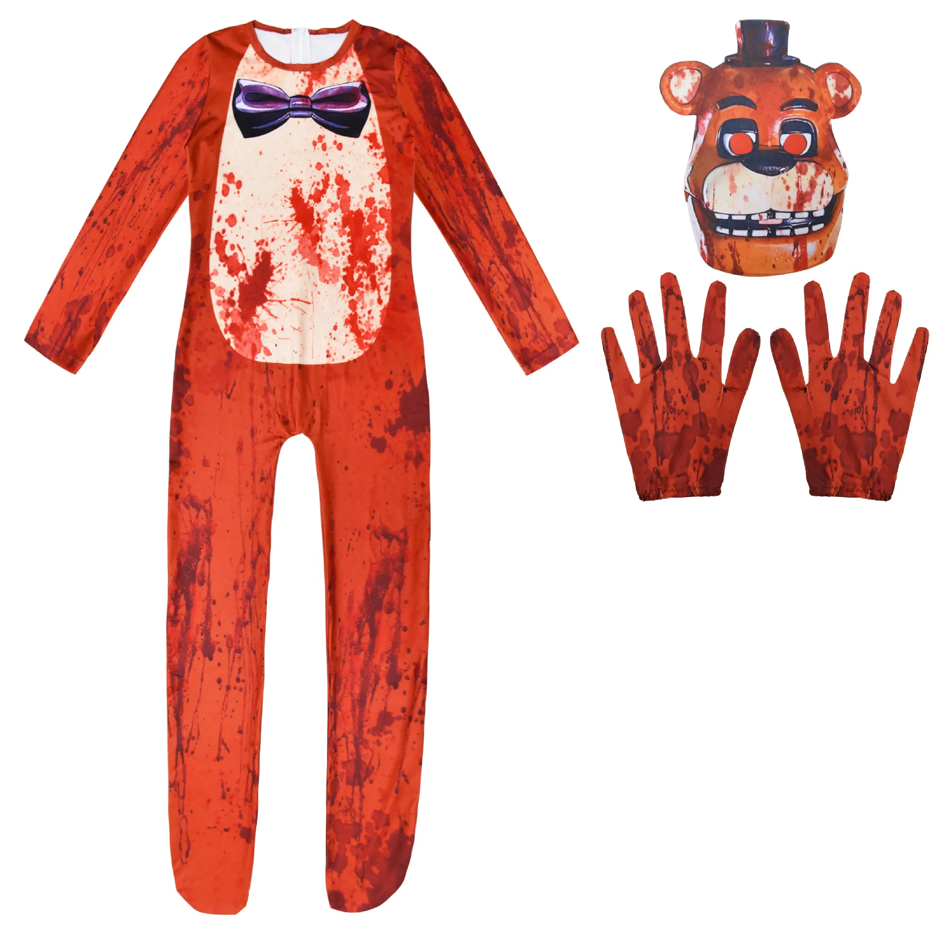 FNAF Halloween Costume for Kids Five Nights Freddyed Jumpsuit Cosplay  Nightmare Bonnie Fnaf Freddy Anime Christmas Gift for Kid - AliExpress