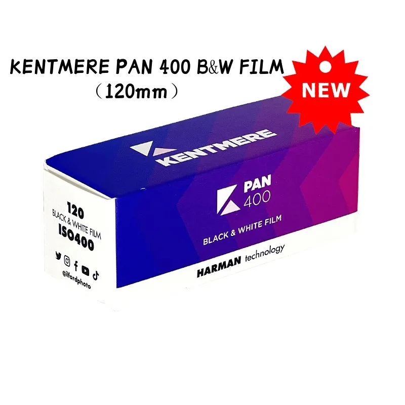 120mm Kentmere PAN 400 BW Black and White Roll FILM IOS400 (Expiration  Date: 01/2025) - AliExpress