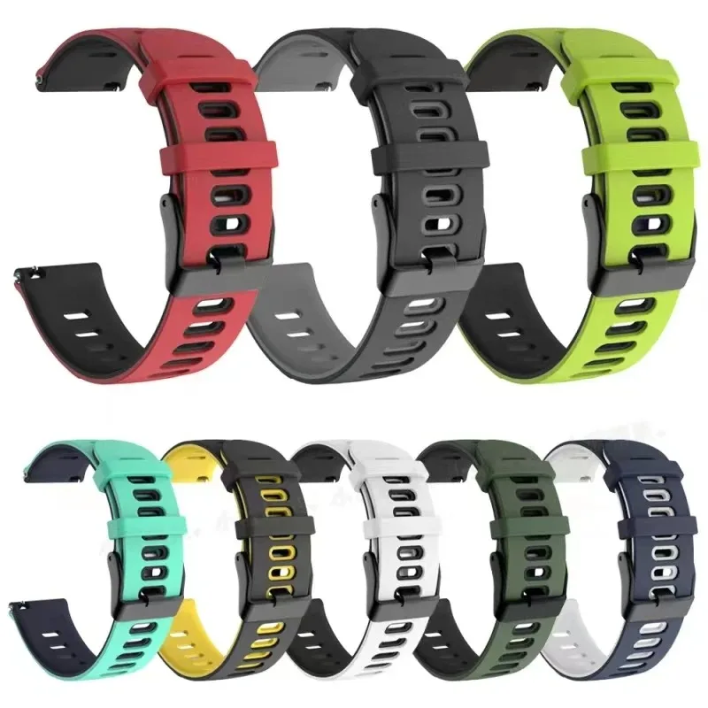 Universal 22mm & 20mm Silicone Smartwatch Strap - Premium Wristband Bracelet