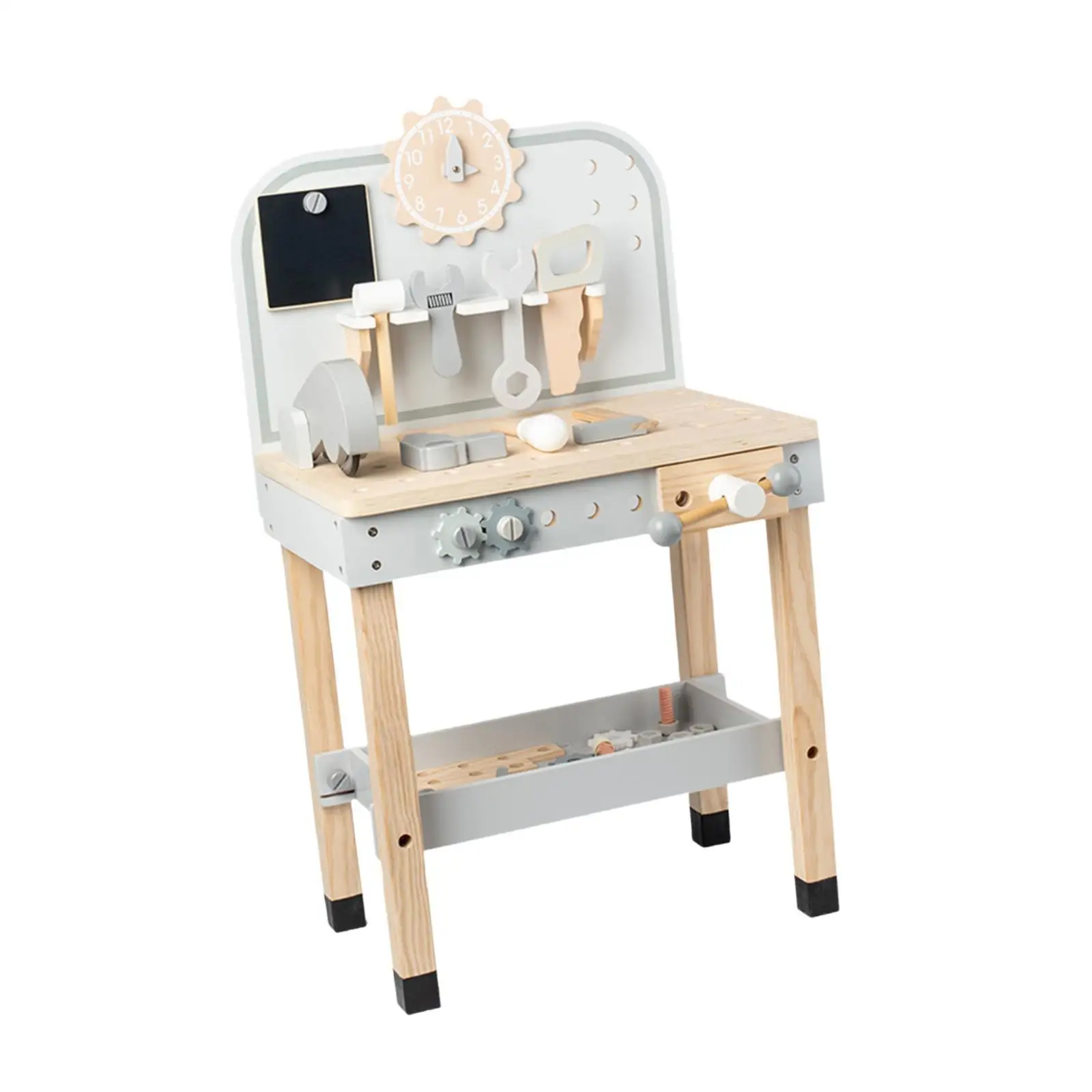 어린이 나무 공구 벤치 시뮬레이션 워크샵 수공구 모터 활동 장난감 역할놀이 건설 장난감 어린이 여자아이 남자아이 아이들