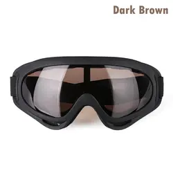 Unisex Winter Windproof Outdoor Sports Goggles (Dark brown)
