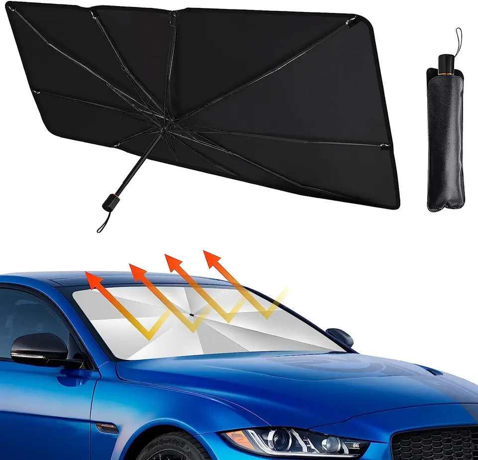 Foldable Car Windshield Sun Shade Umbrella UV Block Car Umbrella