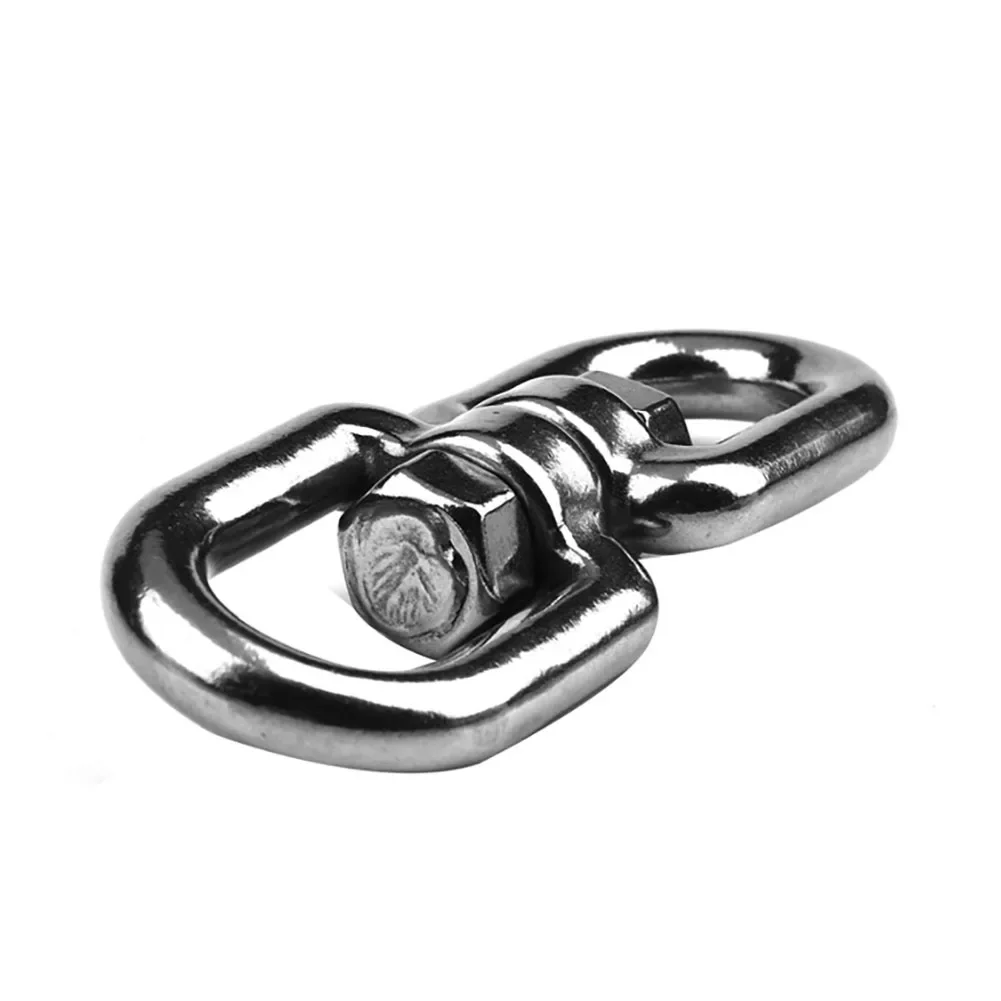 Premium 304 Stainless Steel Double Ended Swivel Eye Hook