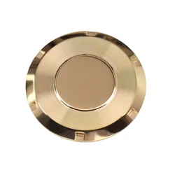 WILDFIRE Transparent Abalone Crystal Glass Back Cover Watch Case Parts (Gold polish)