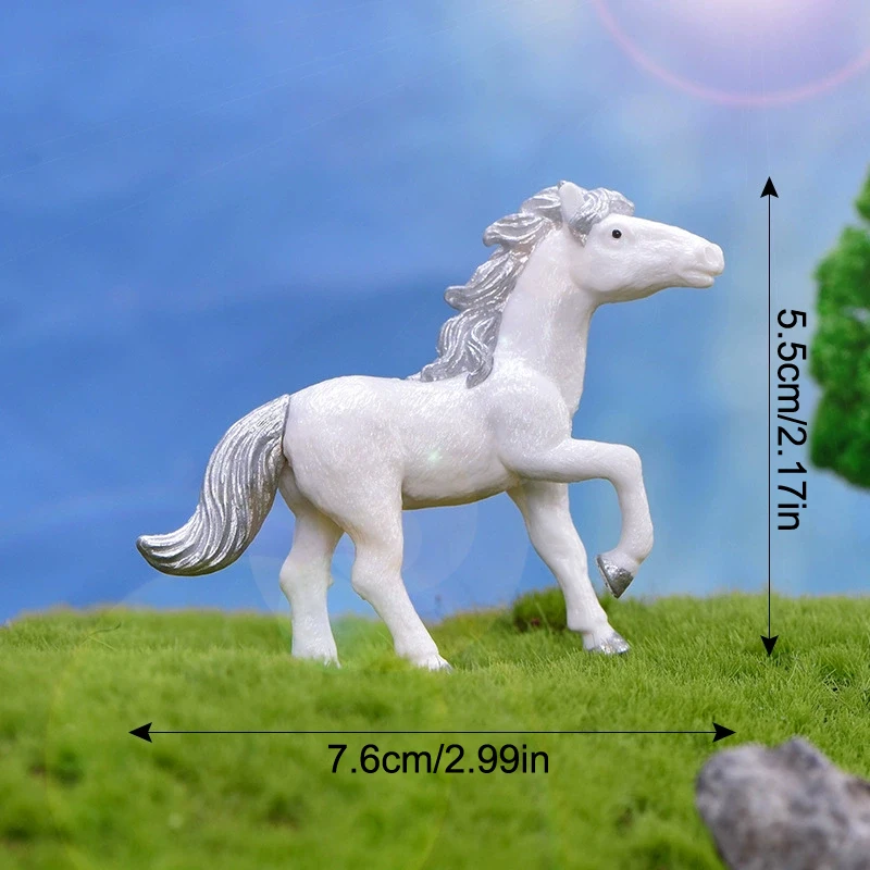 Horse Figurine 2026 Zodiac Horse Statue Home Desktop Bookshelf Office Ornament Horse Decor Feng Shui Bring Fortune