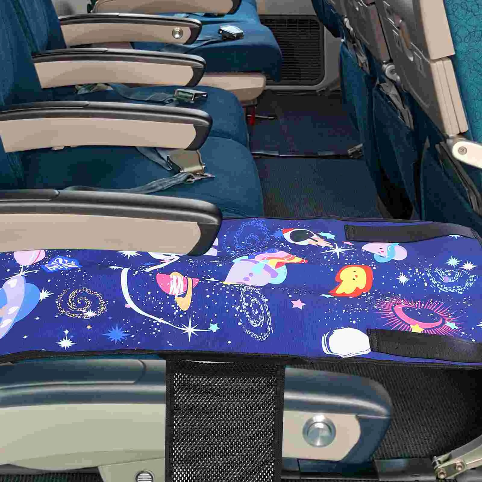 Portable Foot Pedal Travel Bed for Kids Airplane Seat Extender Hammock Toddler Fabric Baby