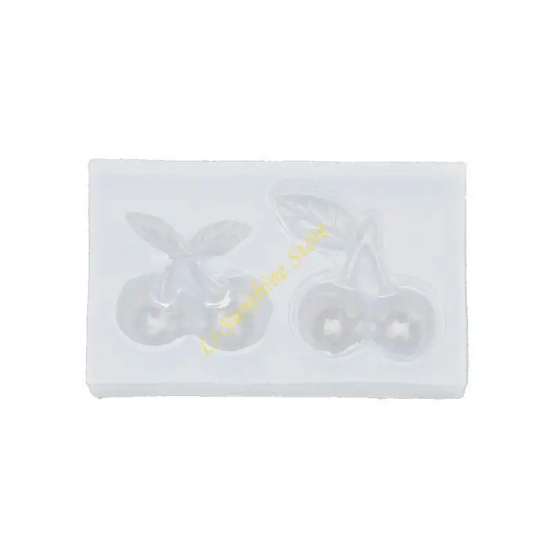 Resin Casting Mold Cherry Epoxy Resin Mold Casting Tool Hanging Ornament QX2F