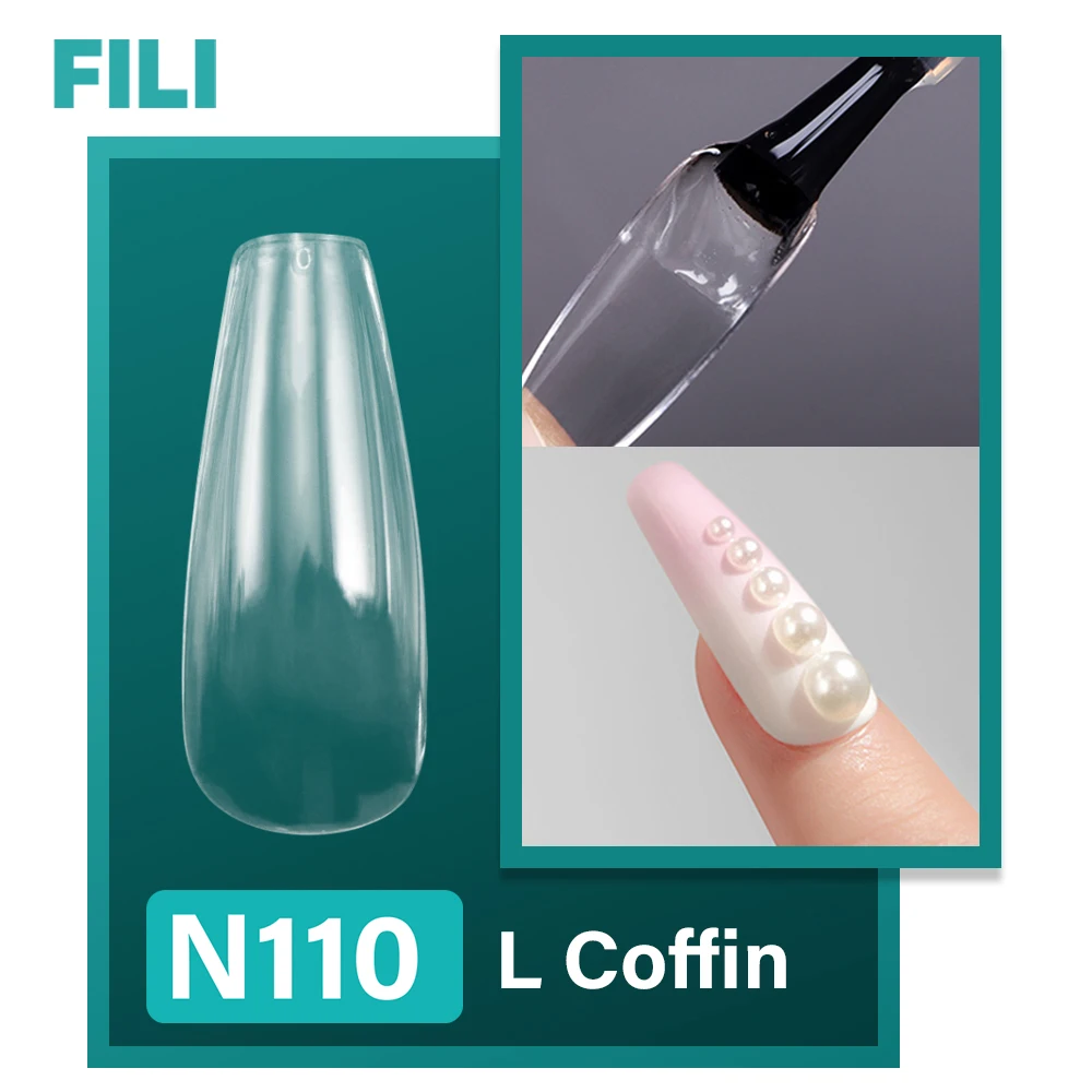 120Pcs L/M/ Xs Almond Square Coffin Punta Per Unghie Finte Gel Per Unghie Acrilico X Tips Extension Finger Nail Press On False Nails Tips