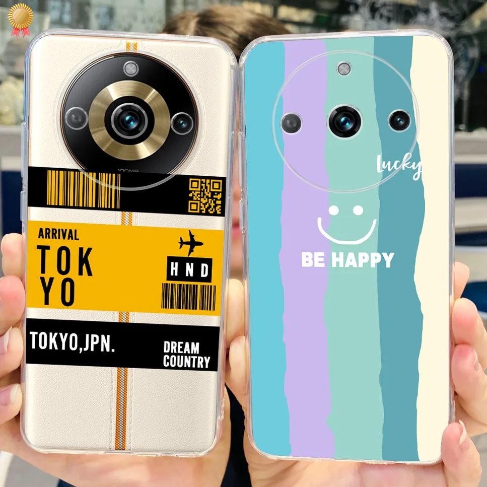 Clear Cute Cartoon Cat Soft Silicone TPU Back Cover