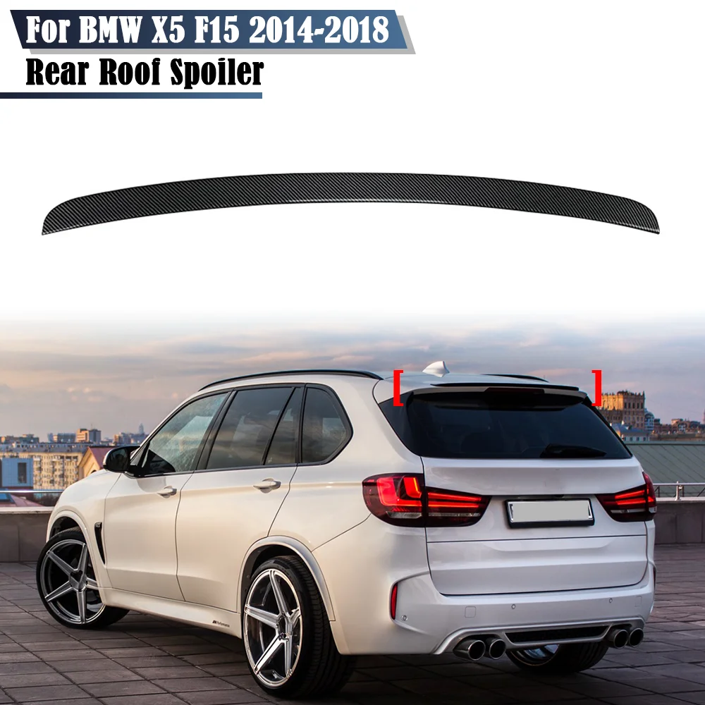 

Rear Spoiler Wing Exterior Part For BMW X5 F15 M Sport 2014 2015 2016 2017 2018 Rear Roof Spoiler Trunk Boot Lip MP Style
