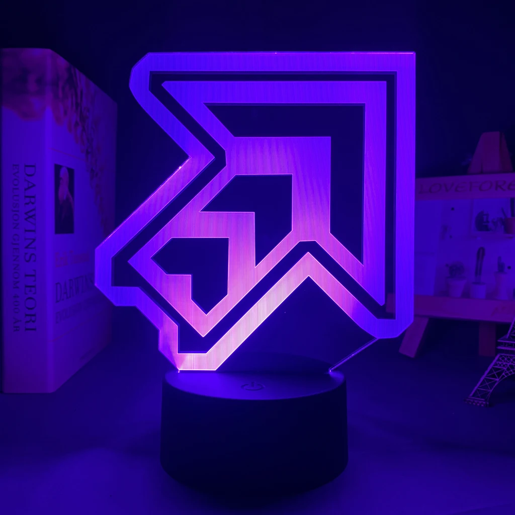 Led Night Light Pump It Up Arrow for Child Bedroom Decoration Nightlight Birthday Gift RGB Color Changing Battery Lamp Gaming