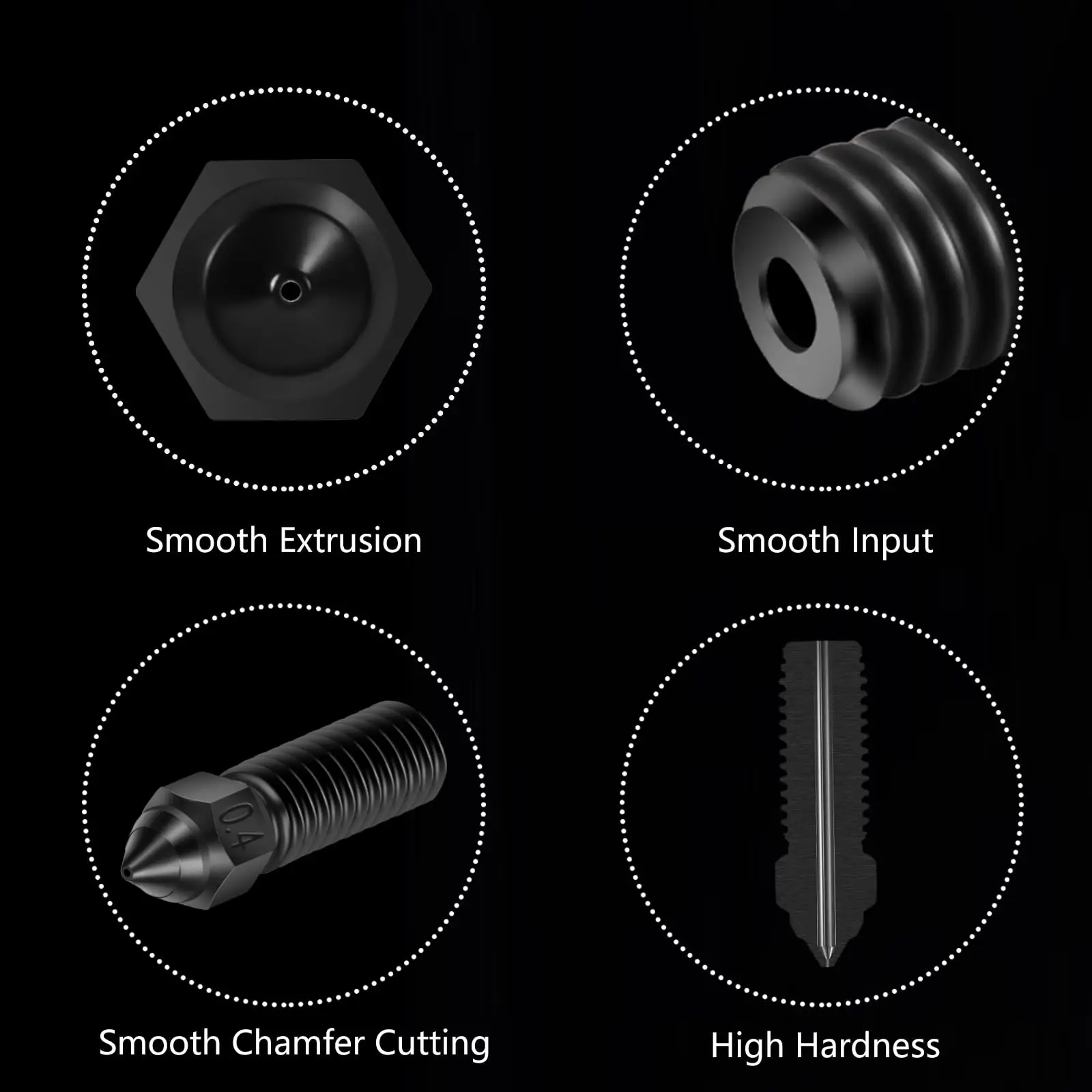 Ugelli Per Crealy Ender 3 V3 KE k1 Max / k1 Ugello Ugelli per Ugelli Per Crealy Ender 3 V3 KE k1 Max / k1 Ugello Ugelli per