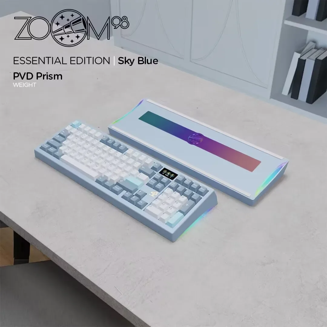 Zoom98 meletrix gamer mechanisches tastatur kit 3 modus usb/2,4g 