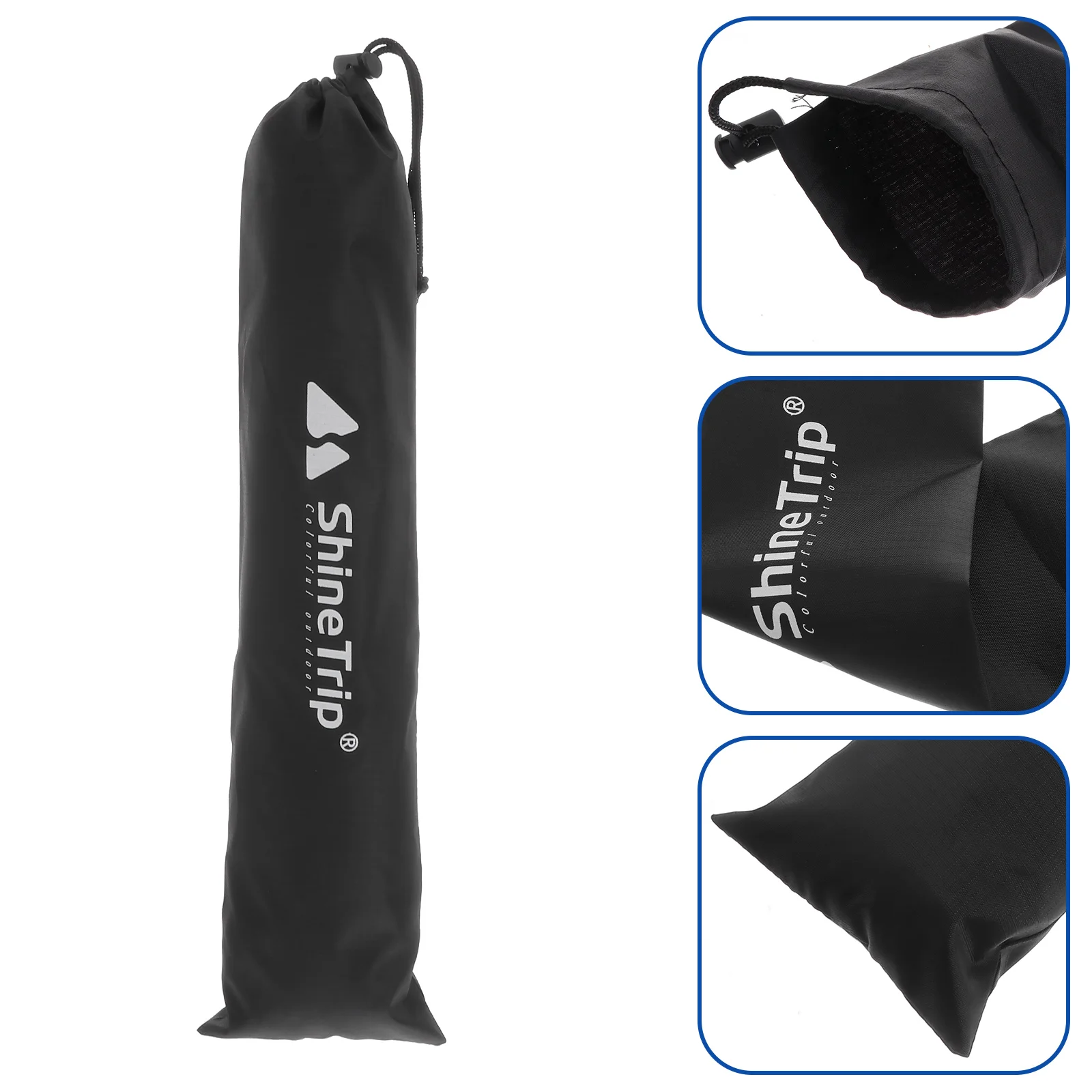 

3 PCS Tent Pole Bag Portable Storage Pouch Fishing Rod Outdoor Carrying 210t Plaid Cloth