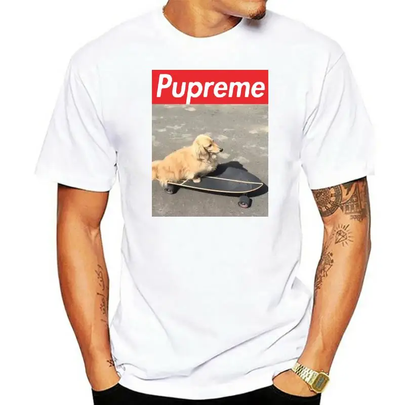 

Мужская футболка Pupreme собака Катание на коньках Женская Мужская футболка