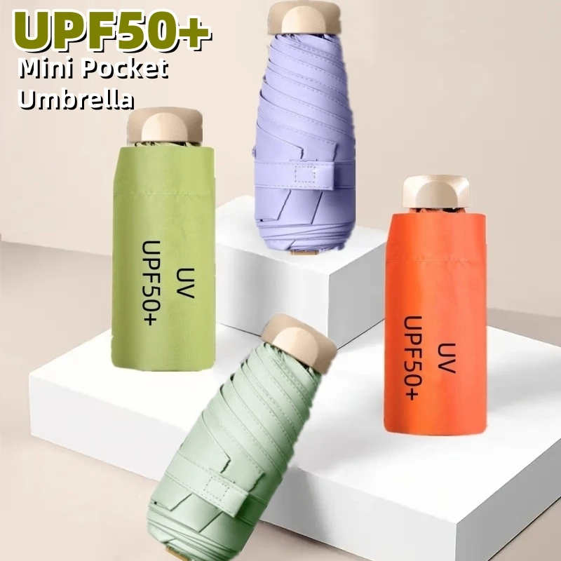 Parapluie poche UPF50+ portable pluie soleil protection UV voyage pêche France