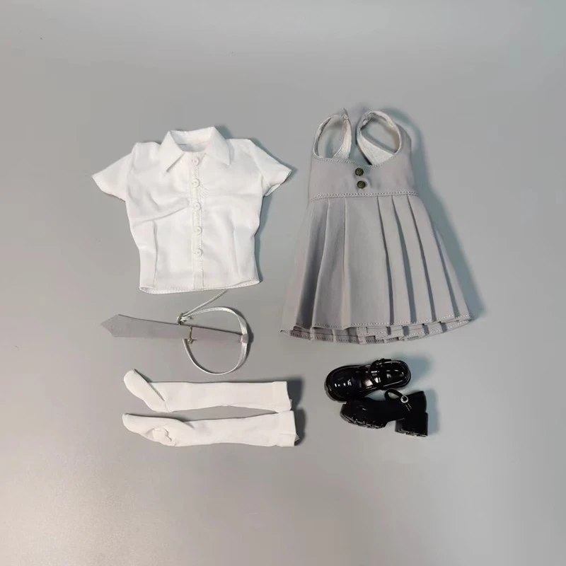 Auf Lager 1/6 Skala Weibliche Arbeitsplatz JK Kleid Soldat Puppe Strap Kleid Anzug Modell für 12 zoll PH Action-figuren körper – Detail 7