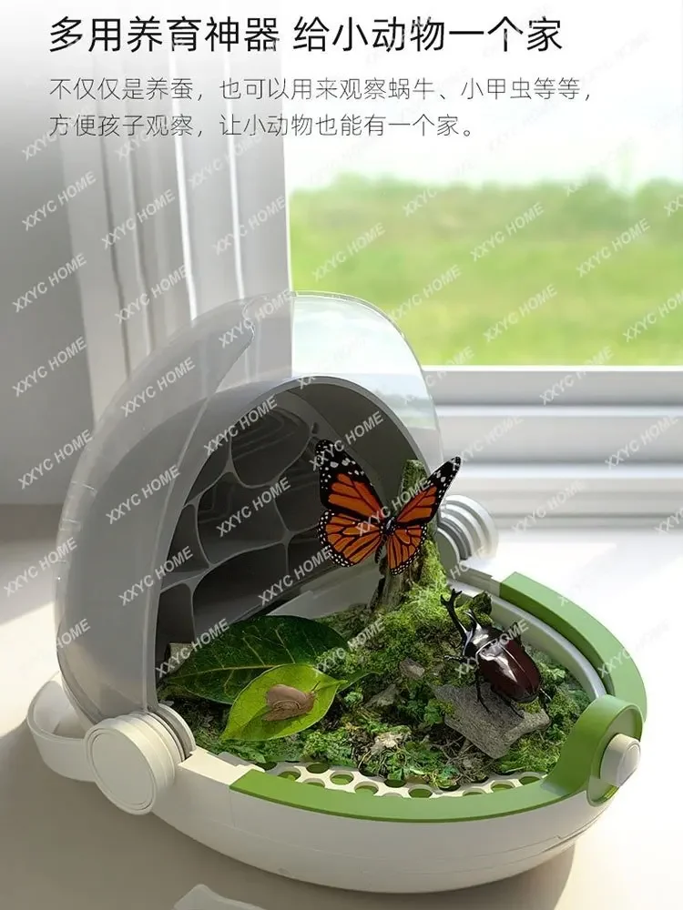 House Villa Space Capsule Feeding Box Living Observation Feeding Warehouse Set Student Silkworm Raising Full Set of Tools