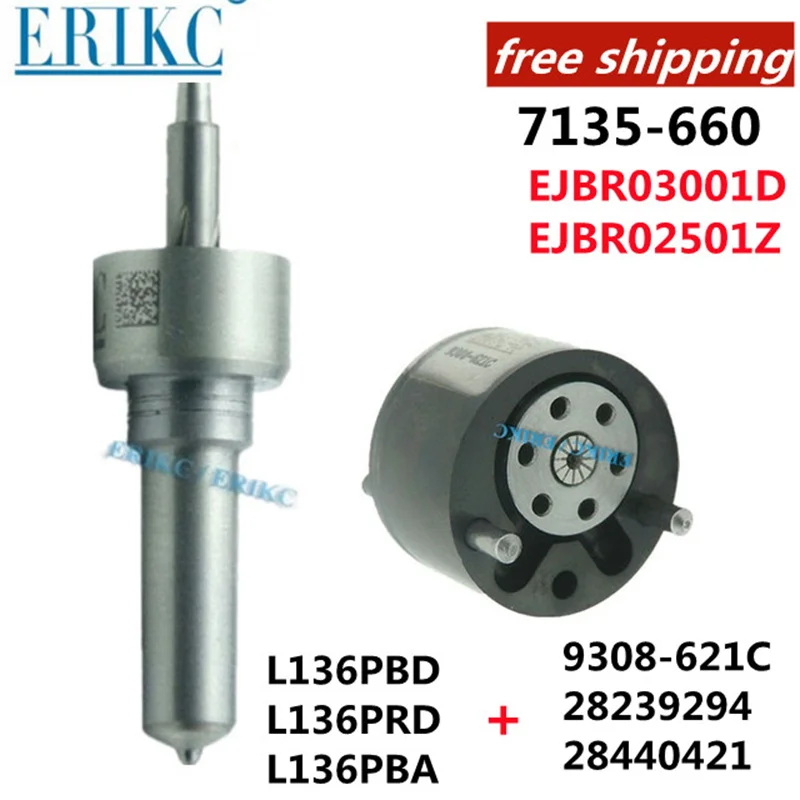 

ERIKC Бесплатный комплект сопла 7135-660 L136PBD L136PRD L136PBA 9308-621C 28239294 28440421 33801-4X900 для KIA EJBR03001D EJBR02501Z