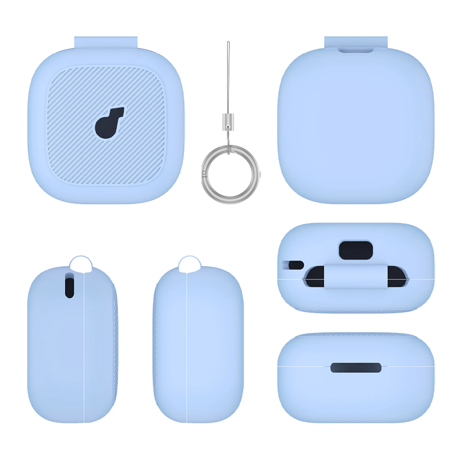 Shockproof Wireless Earbuds Protective Case with Carabiner