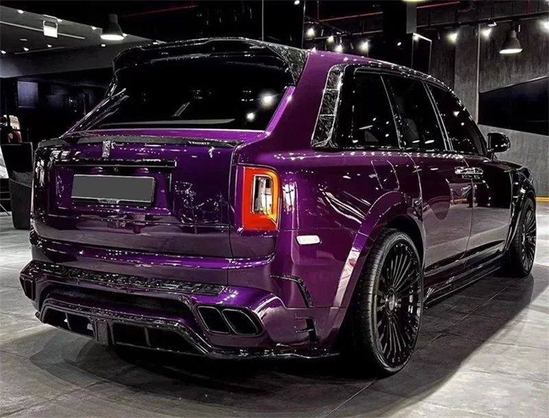 M Style High Quality Dry Carbon Fiber Car Front Bumper Rear Bumper Hood Fender Rear Spoiler for Rolls Royce Cullinan Body Kit