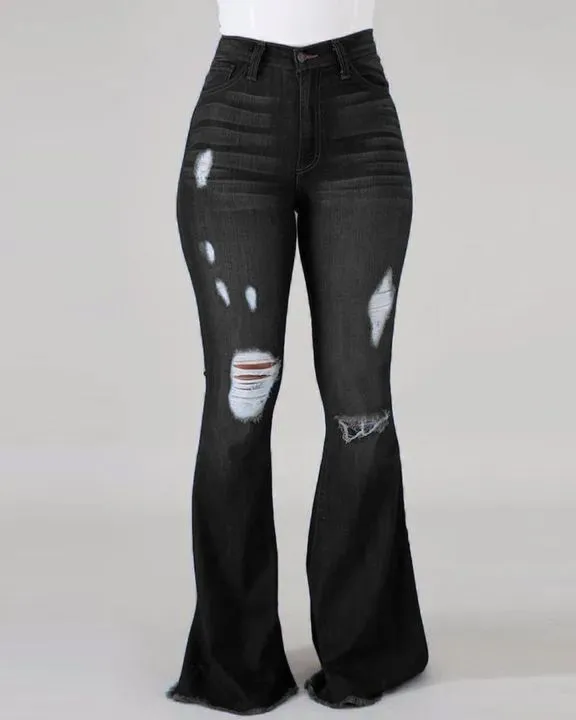 Women Jeans Flare Denim Boot Cut
