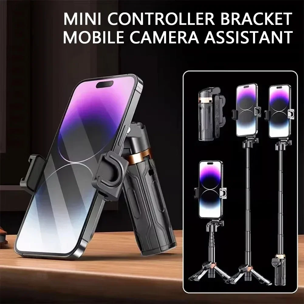 Super Mini Selfie Stick Portable Phone Holder Shooting Aid Versatile Integrated Design Bluetooth Remote For Live Broadcas selfie stick