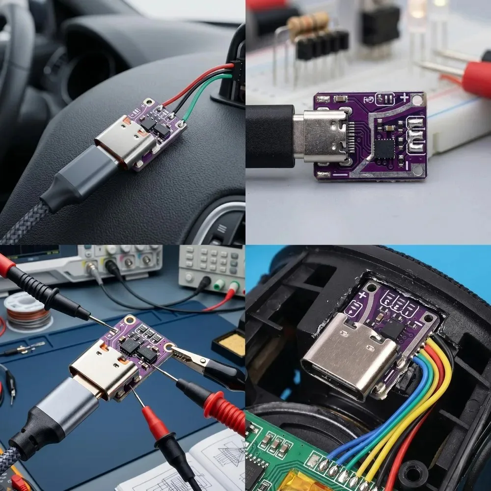 8/4/2/1PCS 고속 충전 모듈 DC 5V/9V/12V/15V/20V 전압 PD3.0 Type-C 전원 디코이 전압 트리거 PD-DC Type-C 인터페이스