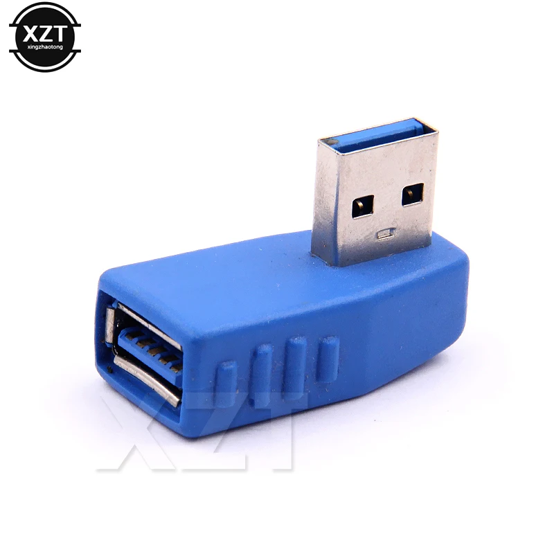 Новинка 10 шт. поворотный адаптер USB 3 0 с поворотом на 90 градусов влево от типа