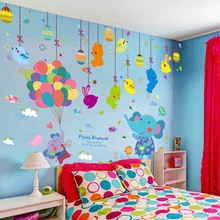 

Balloons Animals Wall Stickers DIY Drop Ornament Wall Decals for Kids Rooms Baby Bedroom Children Nursery Glass Home Decoration