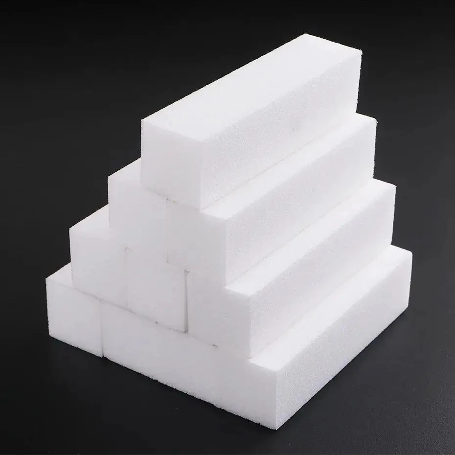 Nail Files Block Set Manicure Pedicure Care Nail Art Sanding Polishing White Sponge File Tools 10pcs nail file