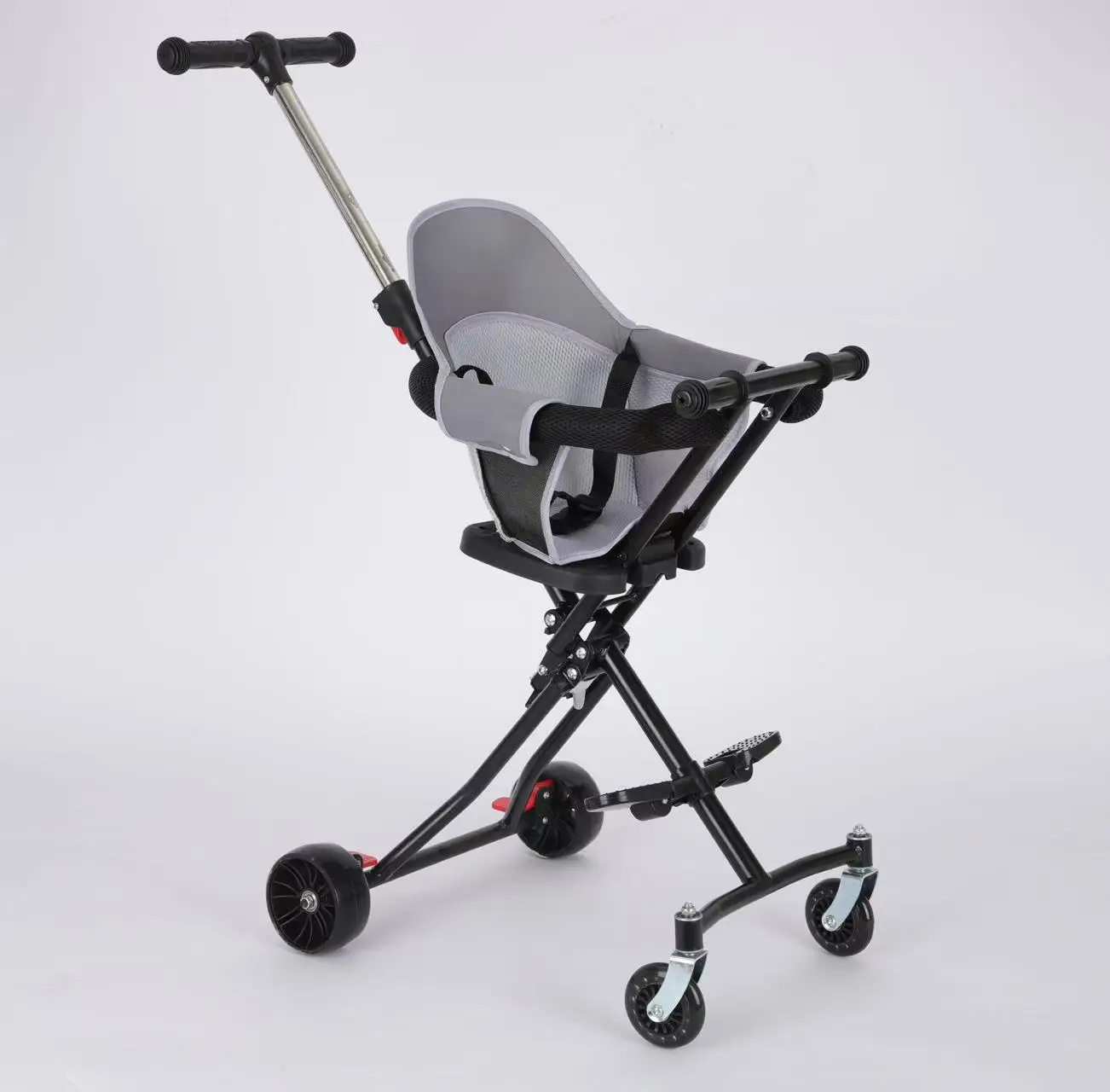 Lightweight folding toy for children aged 1-3-6/One click cart collection/Portable handcart replacement/Seat cushion style