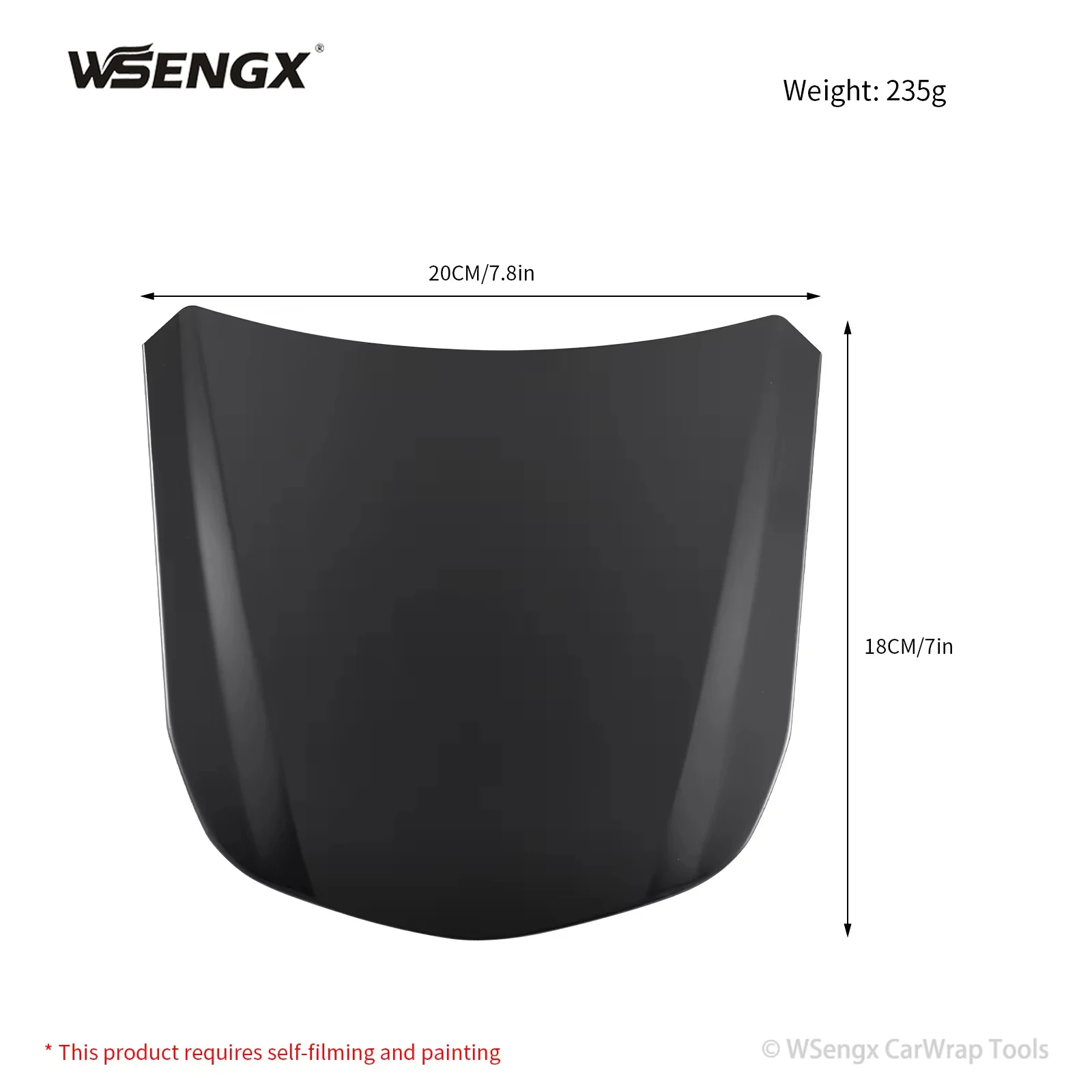 5개입 20*18CM 프라이머 전용 자동차 도색 랩핑 스피드 쉐이프 카랩 도구 자동차 보닛 후드 컬러 디스플레이 자동차 도색