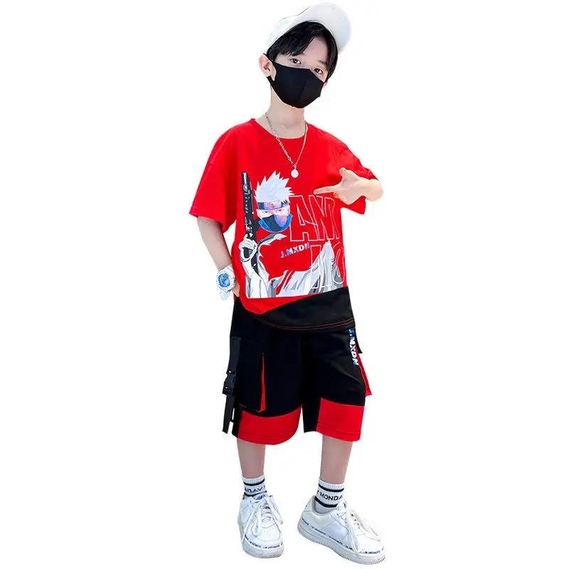 Naruto T Shirt Set Kids Boys Summer T-shirts Set Fashion Outfit Sportswear  Vintage Men Tracksuit Casual Short Sleeve+shorts - AliExpress