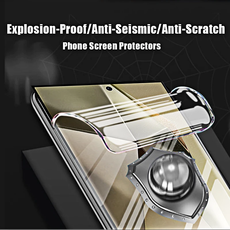 Hydrogel Film Screen Protectors for Smartphones - Full Coverage Front Protection, No Glass