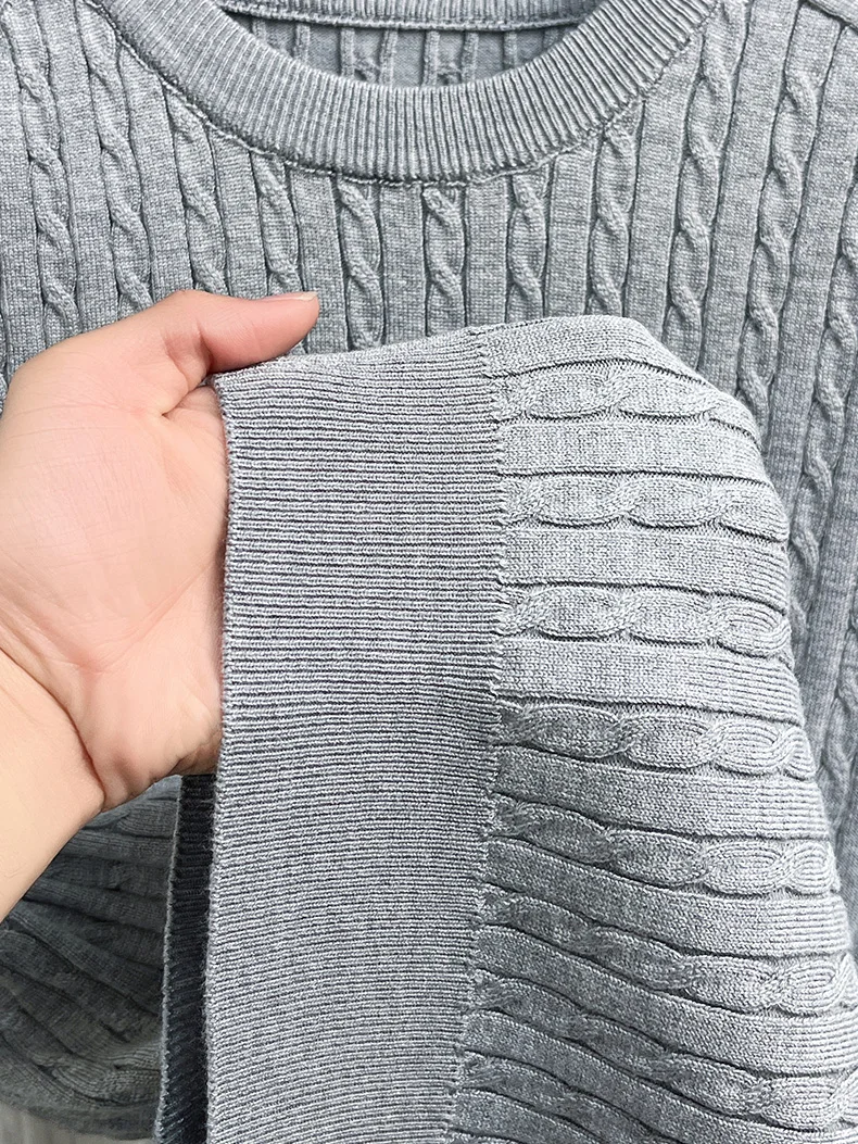 Designer-Marken-Kurzarm-Strick-T-Shirt Sommer einfarbig atmungsaktiv Herren koreanischer Jugendstil lässig weich bequem Rundhalsausschnitt – Detail 17