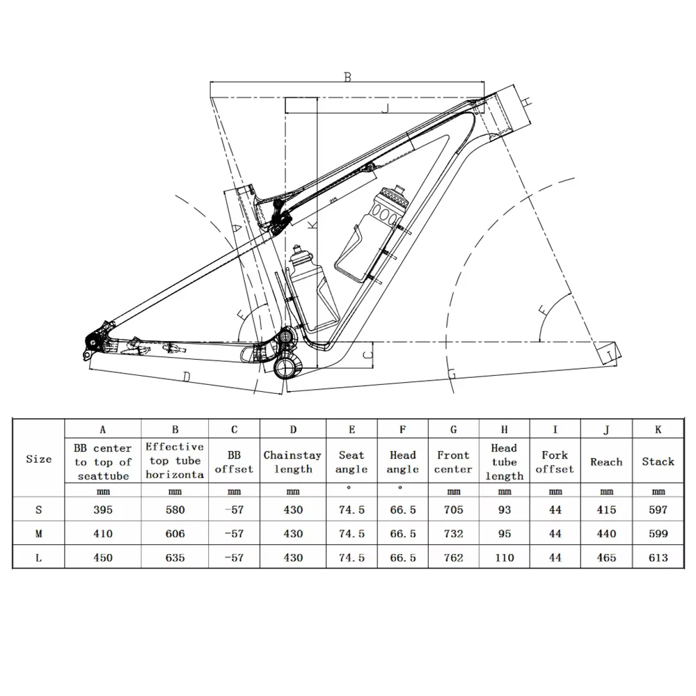 Description Picture 3 of itemNew WC XC Carbon Fiber Soft Tail Mountain Frame 29er UDH EPS Boost 148mm 29er*15/17/19 Inch Disc Brake  MTB Carbon Bicycle frame