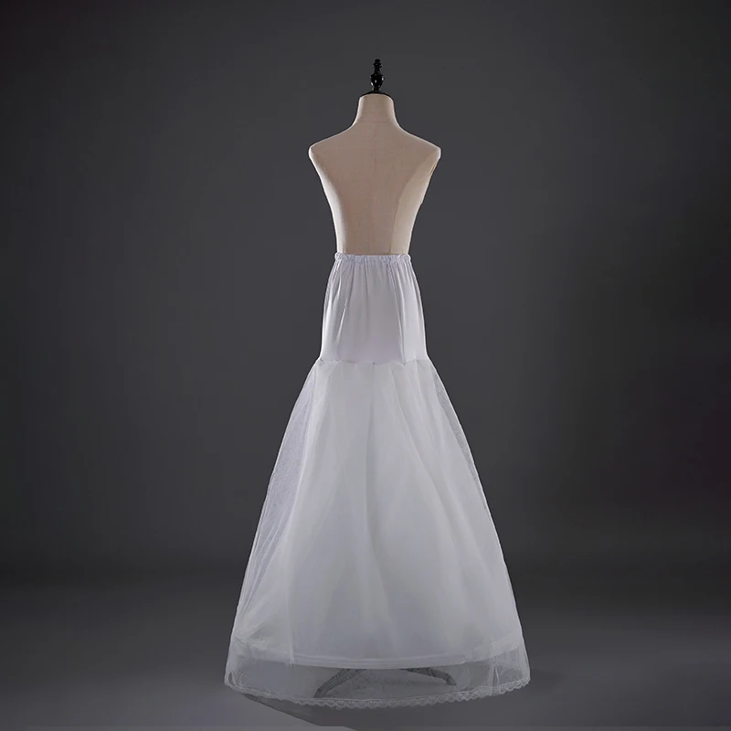 Petticoat Under Wedding Dress, Bridal Dress Fishtail Underskirt For Women Multiple steel rims Crinoline For Complementos De Boda
