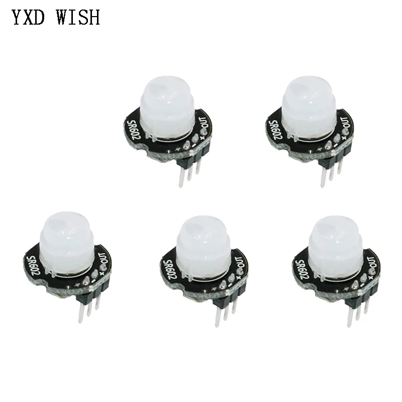 5pcs HC-SR602 MINI Motion Sensor Detector Module SR602 Human Body Pyroelectric Infrared PIR Motion Sensors Board DIY Kit