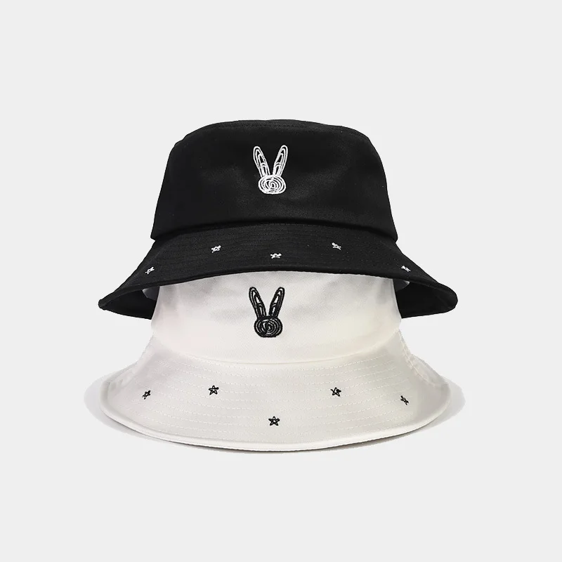 

Bucket Hat Women Summer Sun Beach Accessory Rabbit Brim UV Protection Holiday Cap For Spring Climbing Outdoors