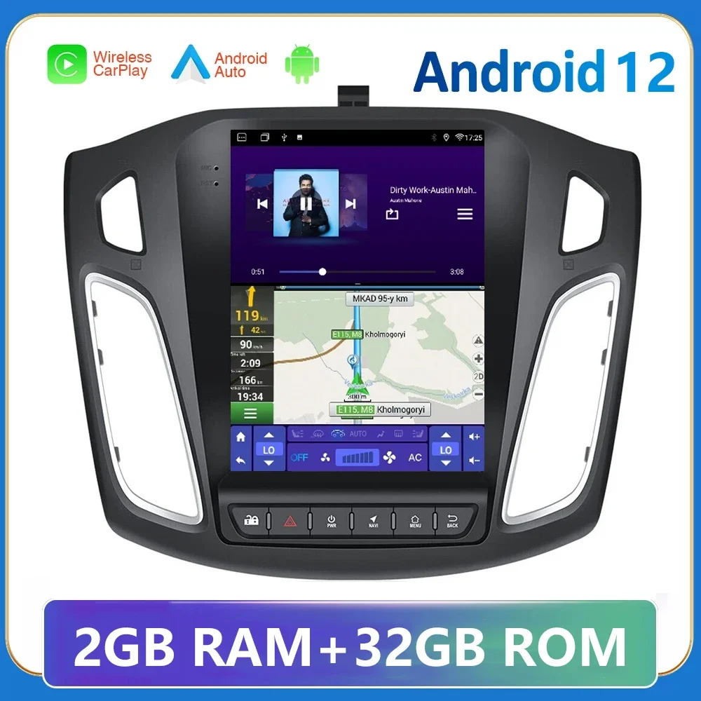 

Автомагнитола для Ford Focus 3 Mk 3 12,0-2011, 2 din, Android 2019