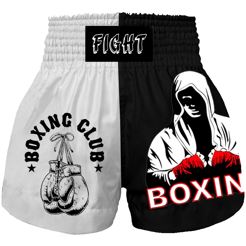 

Men's and women's Muay Thai shorts, boxing training sportswear, Taekwondo, Sanda, mixed martial arts, children's wrestling fitne