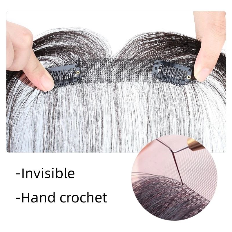 Human Hair Bangs Clip In Baby Hair For Women