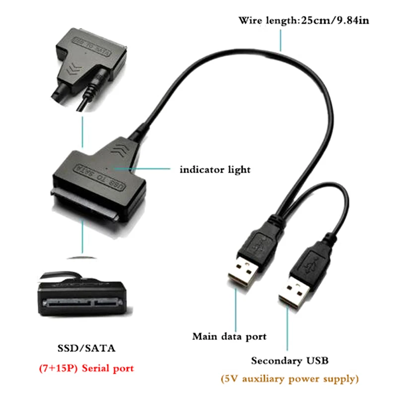 Aliexpress Sata To Usb Female Adapter Hard Drive Cable Usb Micro B